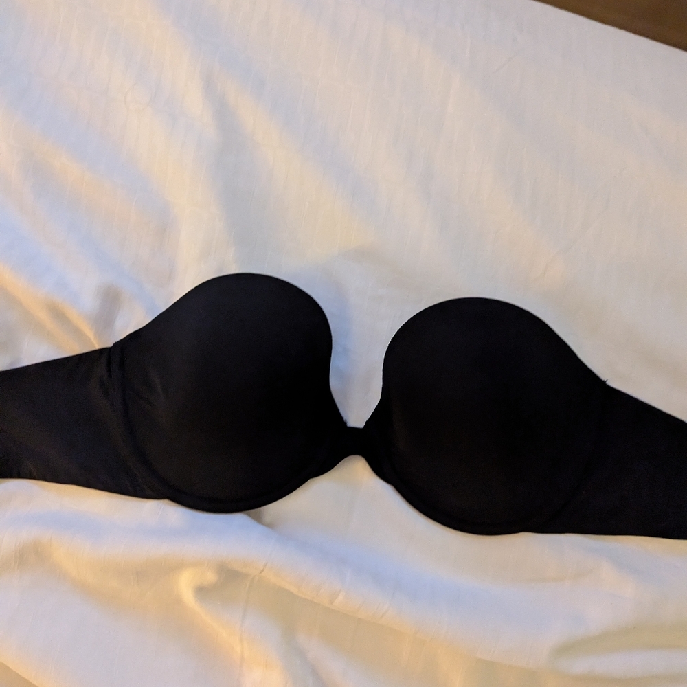 Natori Minimal Contour Underwire Strapless Bra BLACK, Size 32DD